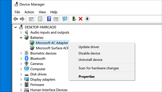 Right-click on the device and select Update driver.
Follow the on-screen instructions to update the driver.