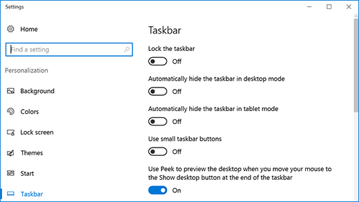 Right-click on the Windows Taskbar and select Taskbar settings.
In the Taskbar settings window, scroll down and find the Jump lists section.