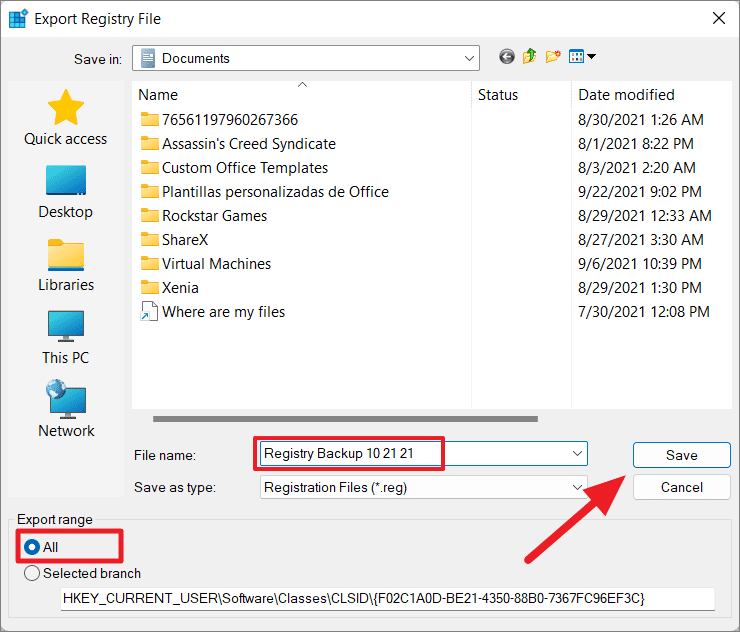 Select Backup from the left menu.
Click on the More options link.