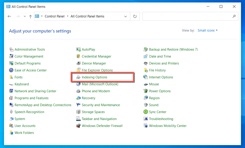 Select End Task to close the processes
Open the Control Panel by typing "Control Panel" in the Windows search bar and selecting the corresponding result